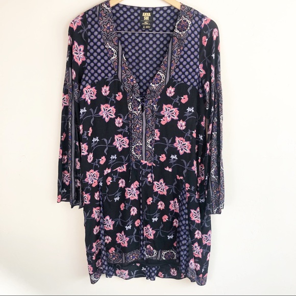 Anna Sui O’Neill Boho Floral Dottie Dress - Picture 4 of 7